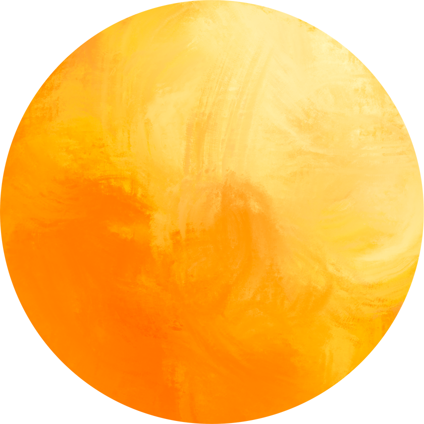 Yellow planet sun